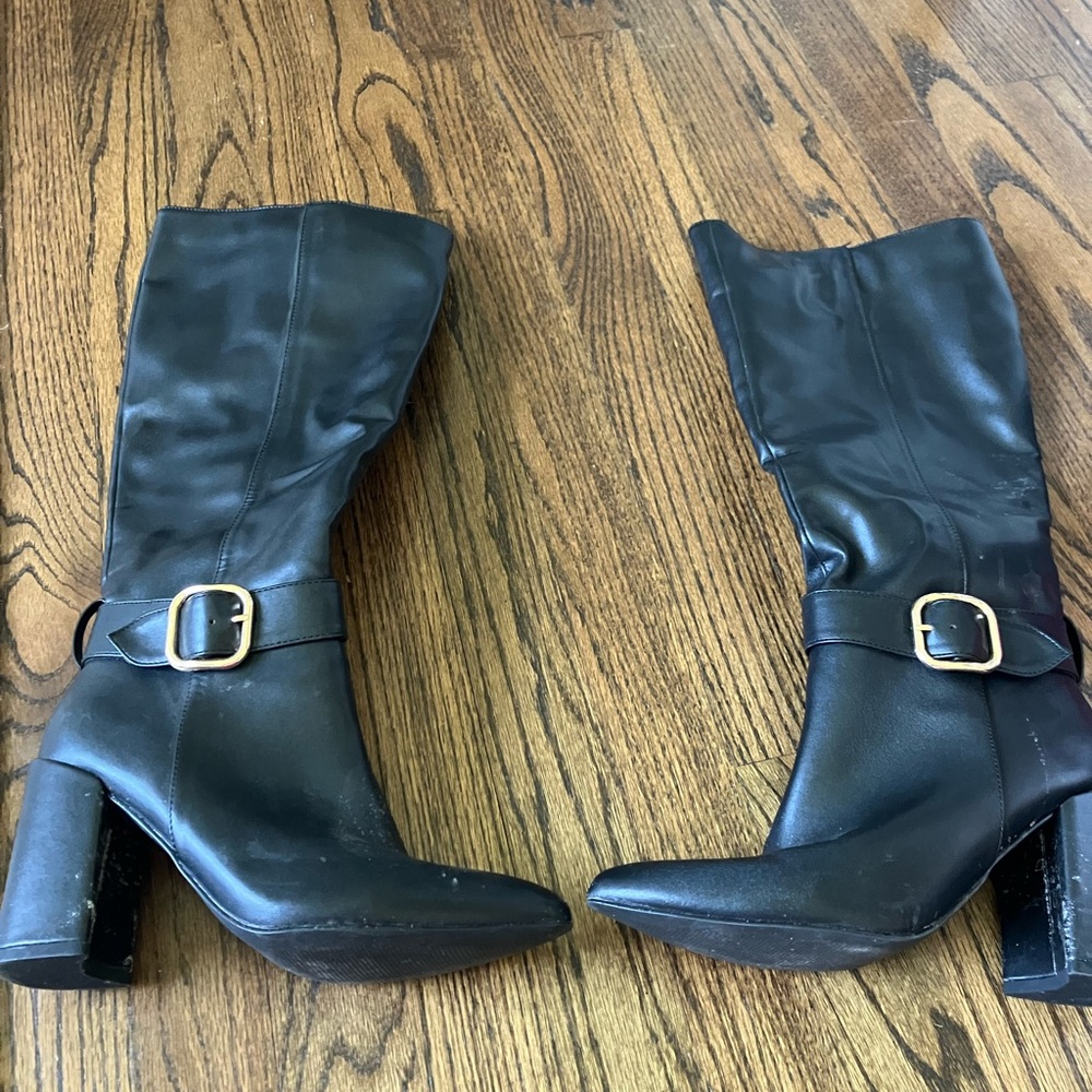 Lulus black heeled boots